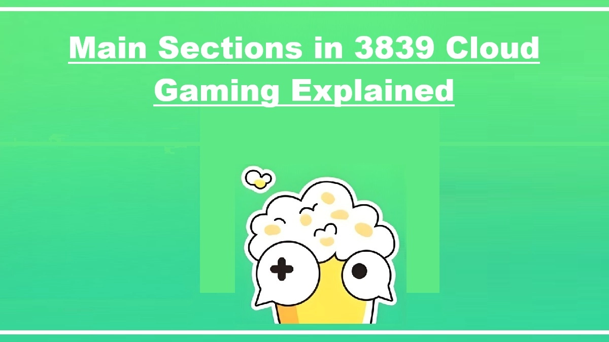 Main Sections in 3839 Cloud Gaming Explained